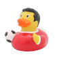 Lilalu Bath Toy Football Player Duck - Red & White