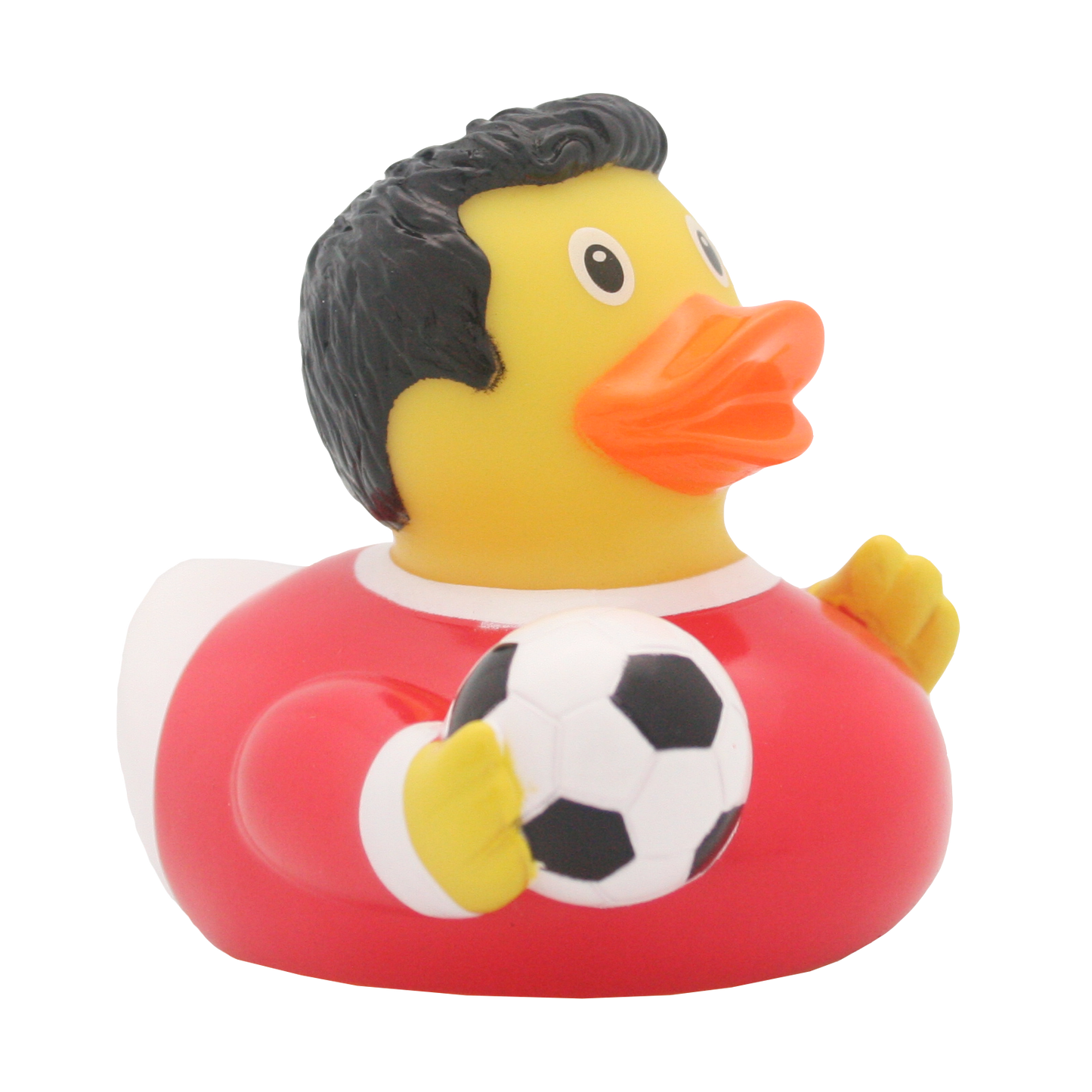 Lilalu Bath Toy Football Player Duck - Red & White