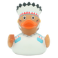 Lilalu Bath Toy Native American Chief Duck - White