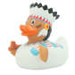 Lilalu Bath Toy Native American Chief Duck - White