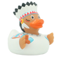 Lilalu Bath Toy Native American Chief Duck - White