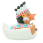 Lilalu Bath Toy Native American Chief Duck - White