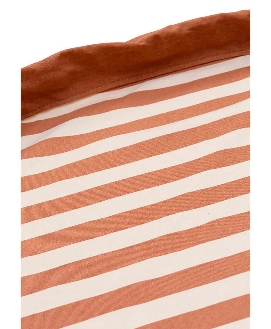 Play and Go Playmat & Storage Bag - Stripes Brown