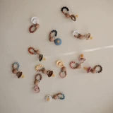 Mushie Pacifier Clips Eva Cloudy Mauve - Laadlee