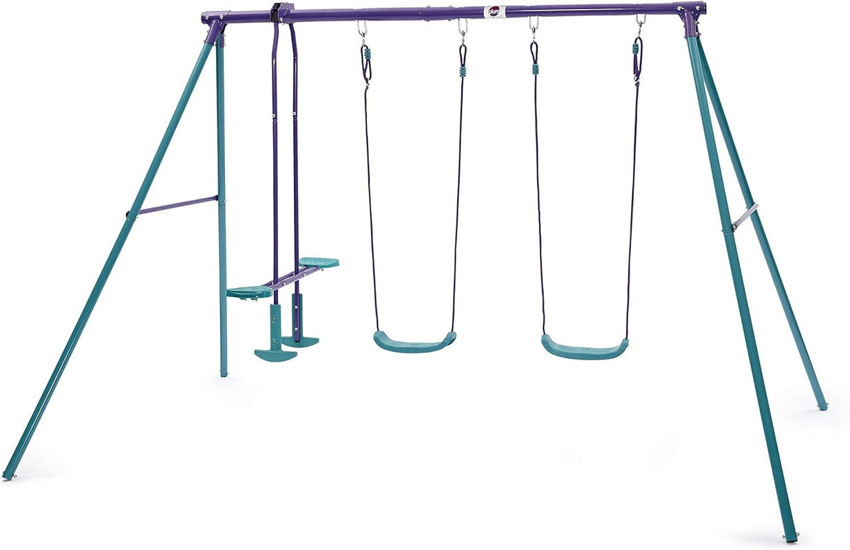 Plum Jupiter Double Swing & Glider Set - Purple/Teal