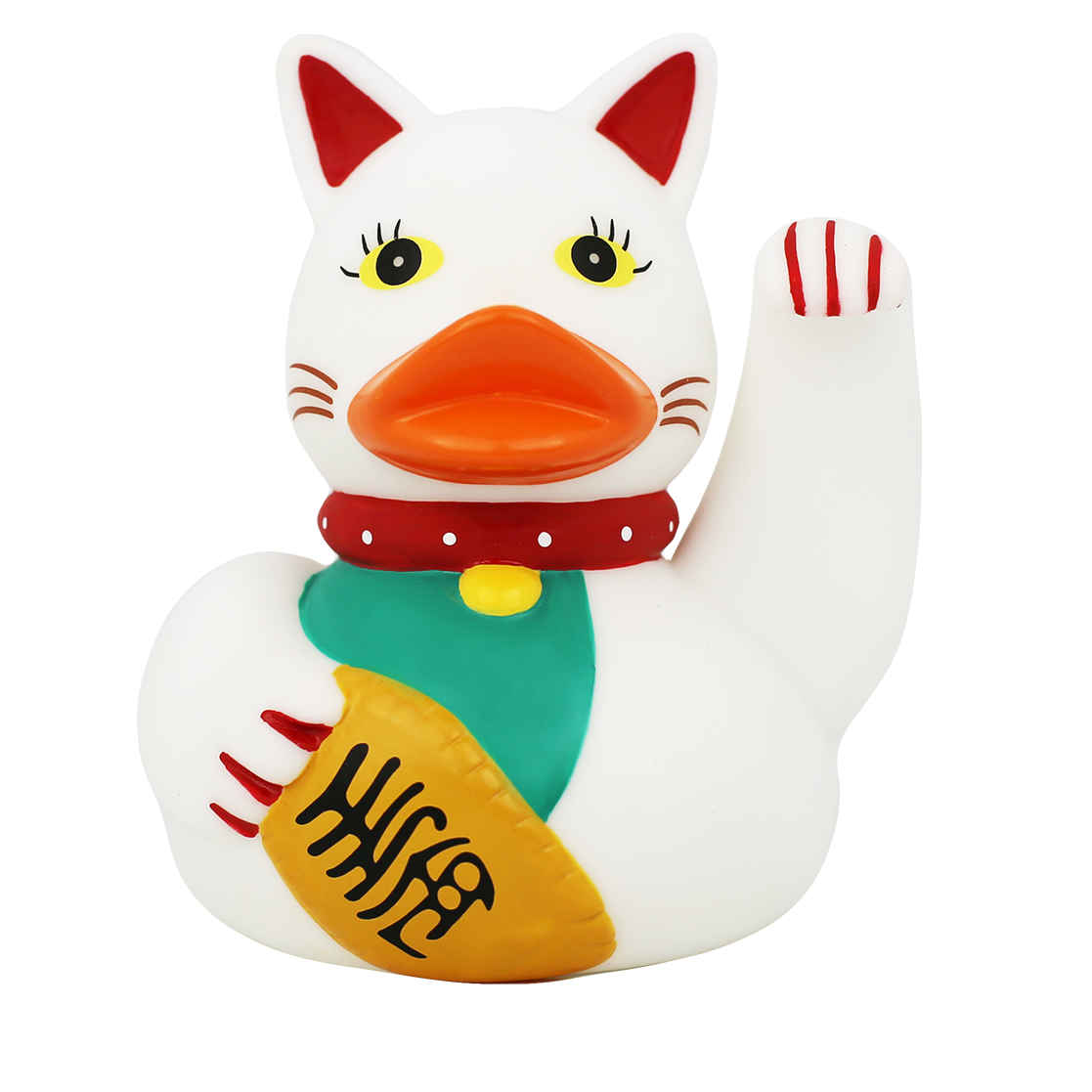 Lilalu Rubber Lucky Cat Duck