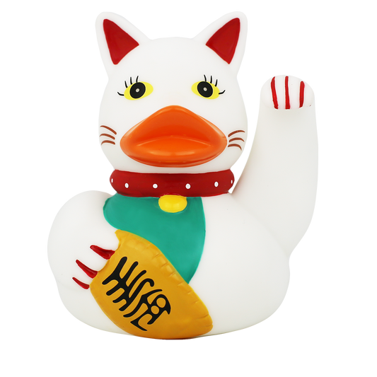 Lilalu Rubber Lucky Cat Duck