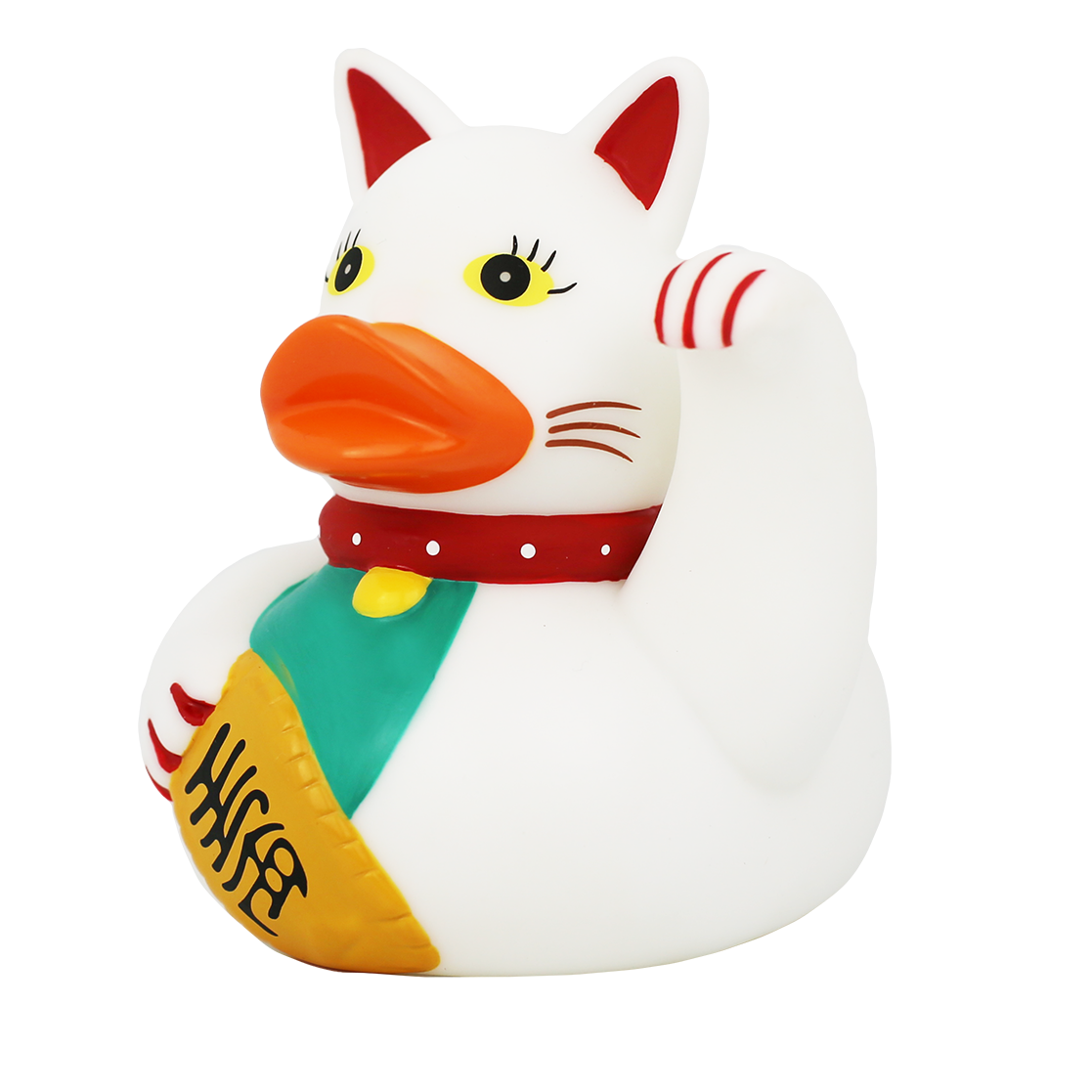 Lilalu Rubber Lucky Cat Duck