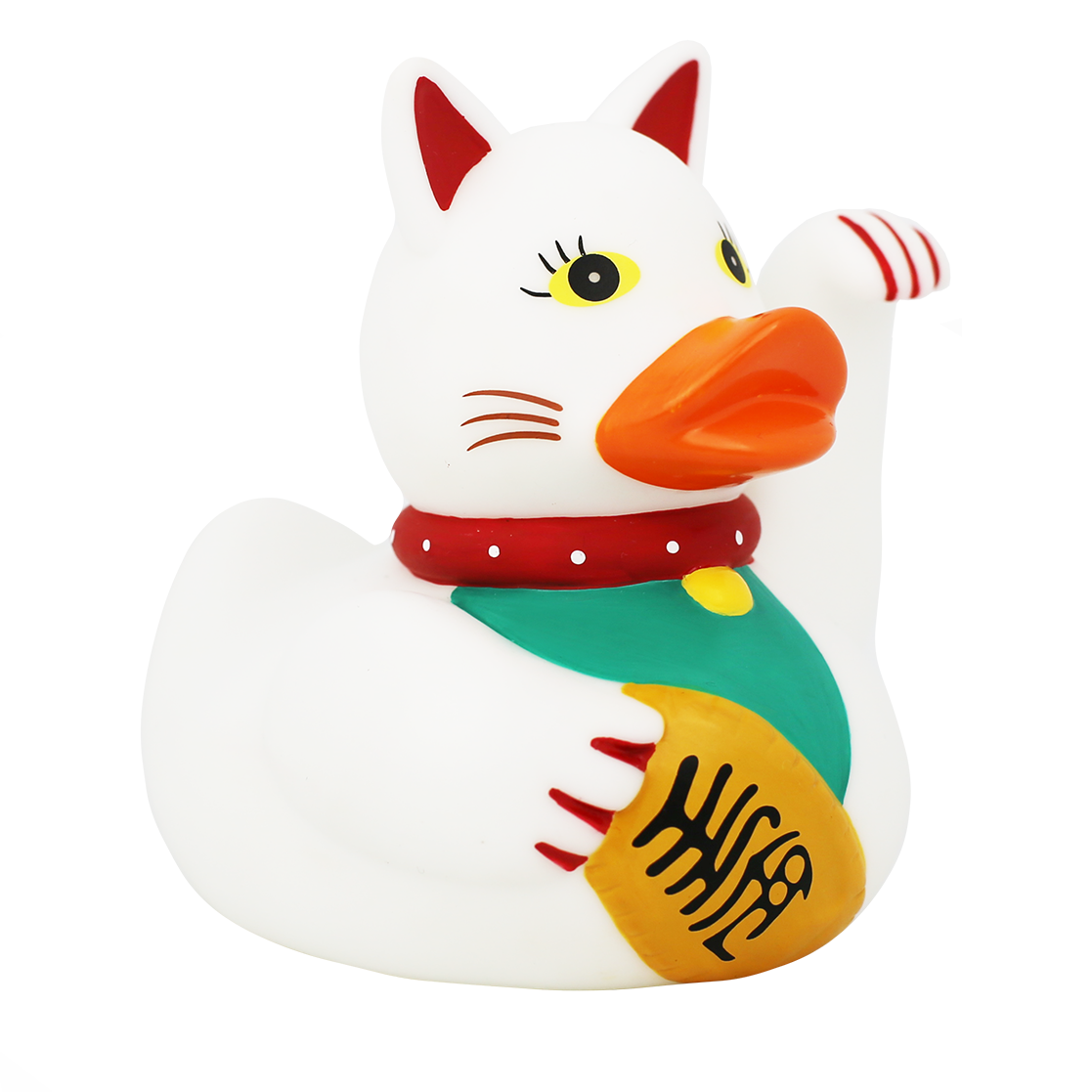 Lilalu Rubber Lucky Cat Duck