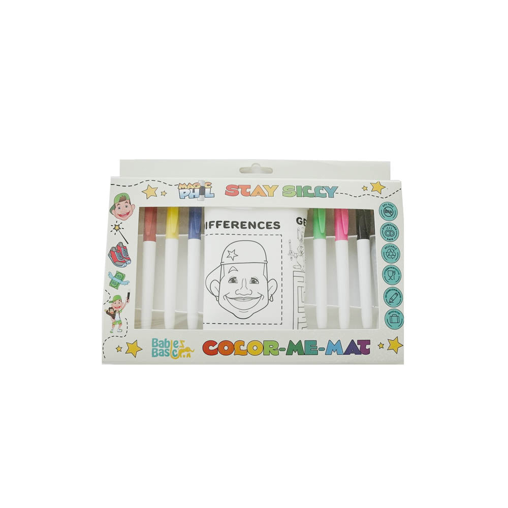 Babies Basic Colouring Mat with Pens And Travel Case - Magic Phil