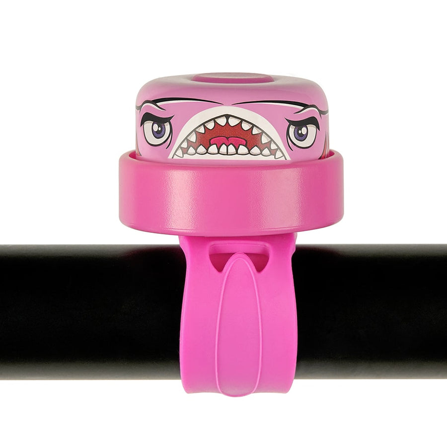 Crazy Safety Bicycle Bell Shark - Pink - Laadlee