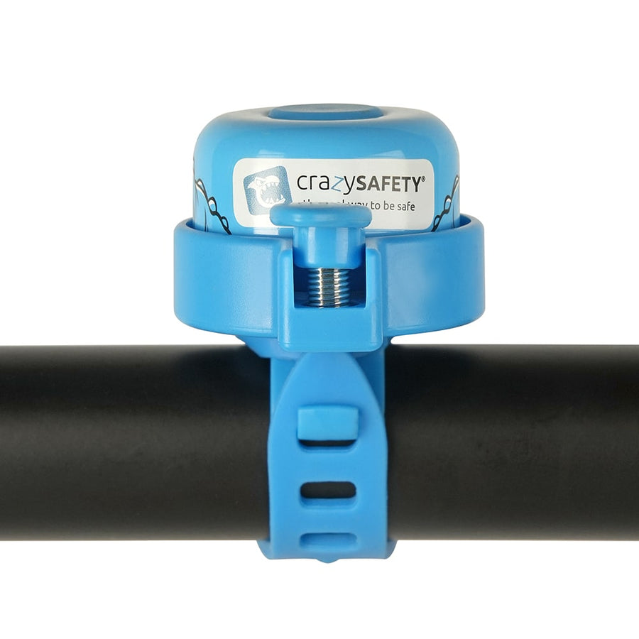 Crazy Safety Bicycle Bell Dino - Blue - Laadlee