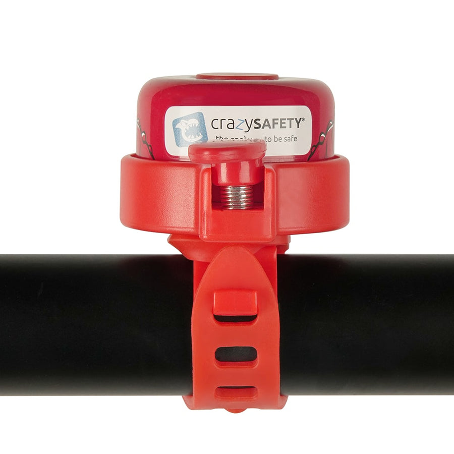 Crazy Safety Bicycle Bell Dragon - Red - Laadlee