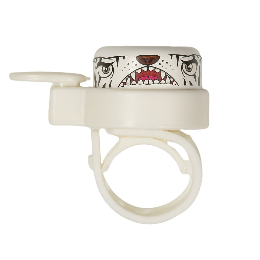 Crazy Safety Bicycle Bell Tiger - White - Laadlee