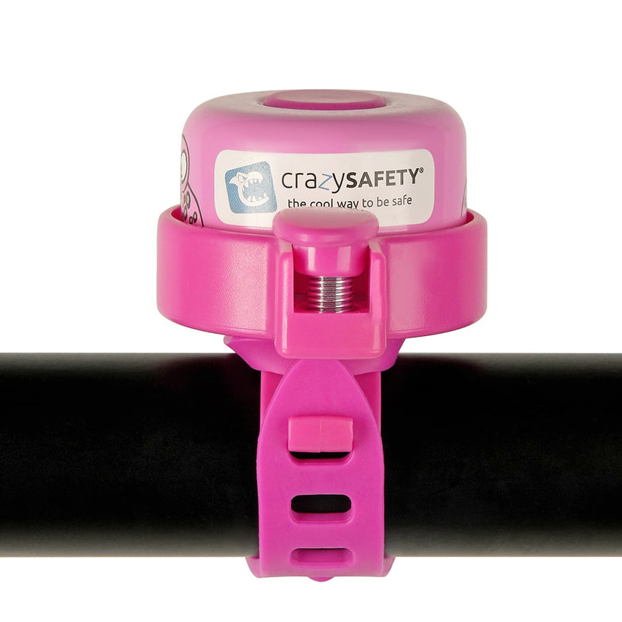 Crazy Safety Bicycle Bell Leopard - Pink - Laadlee