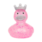 Lilalu Glitter Duck With Crown - Pink