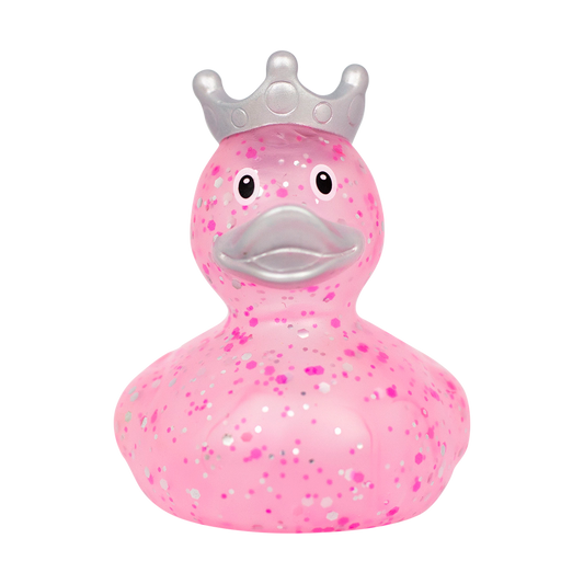 Lilalu Glitter Duck With Crown - Pink