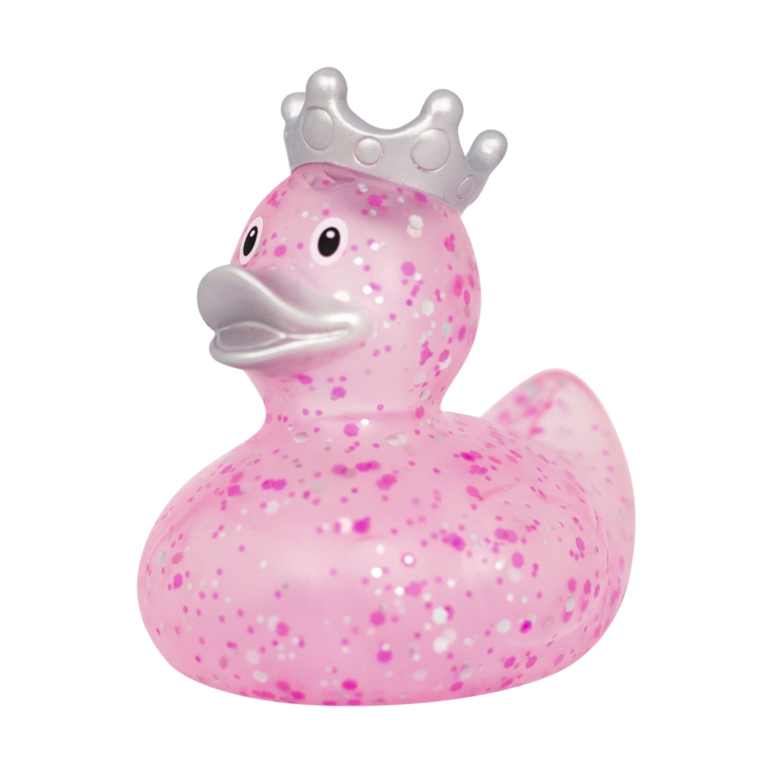 Lilalu Glitter Duck With Crown - Pink