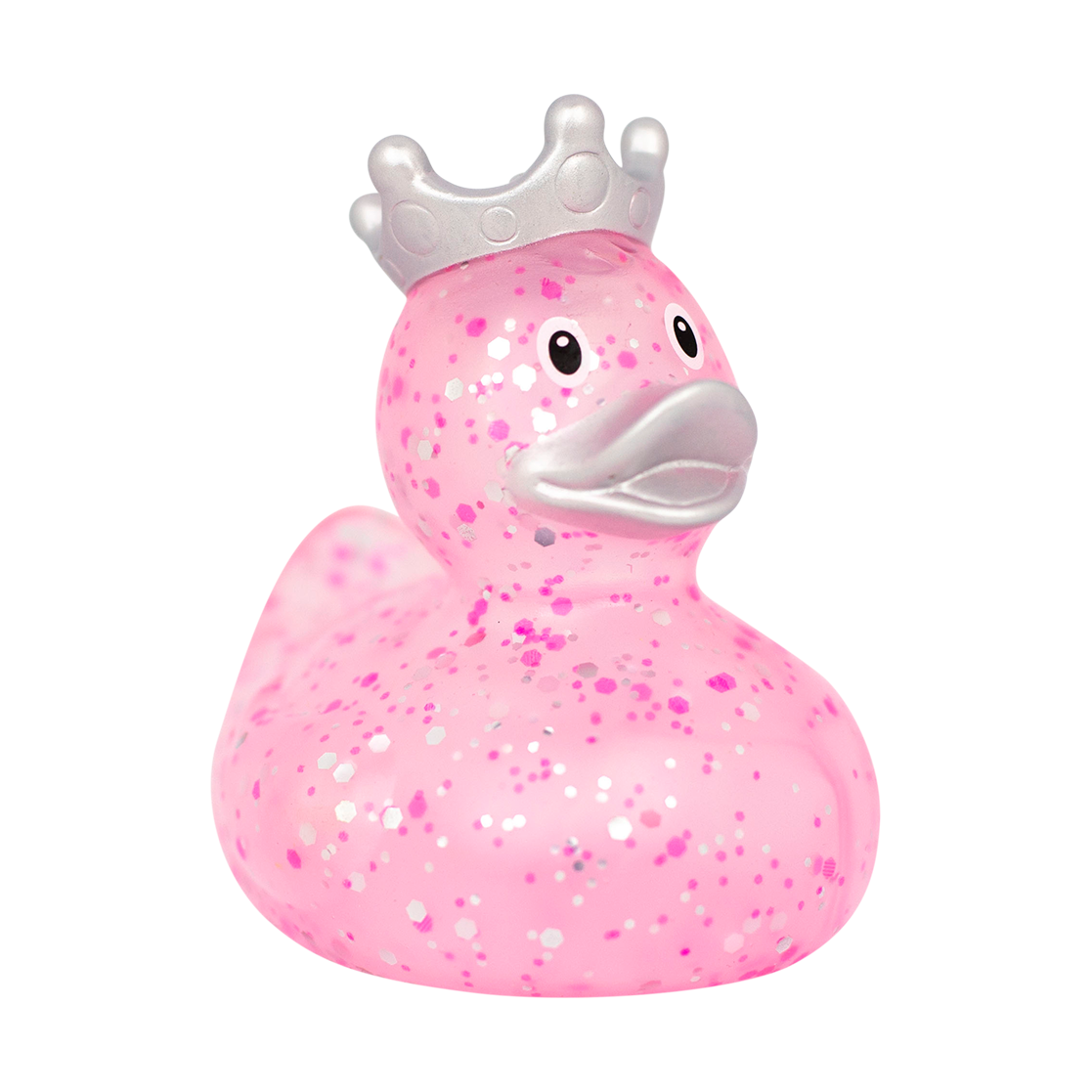 Lilalu Glitter Duck With Crown - Pink