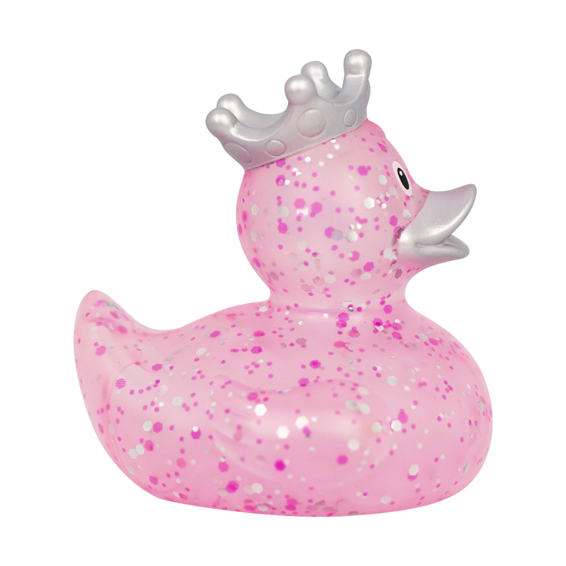 Lilalu Glitter Duck With Crown - Pink