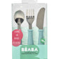 Beaba Stainless Steel Training Cutlery - Airy Green