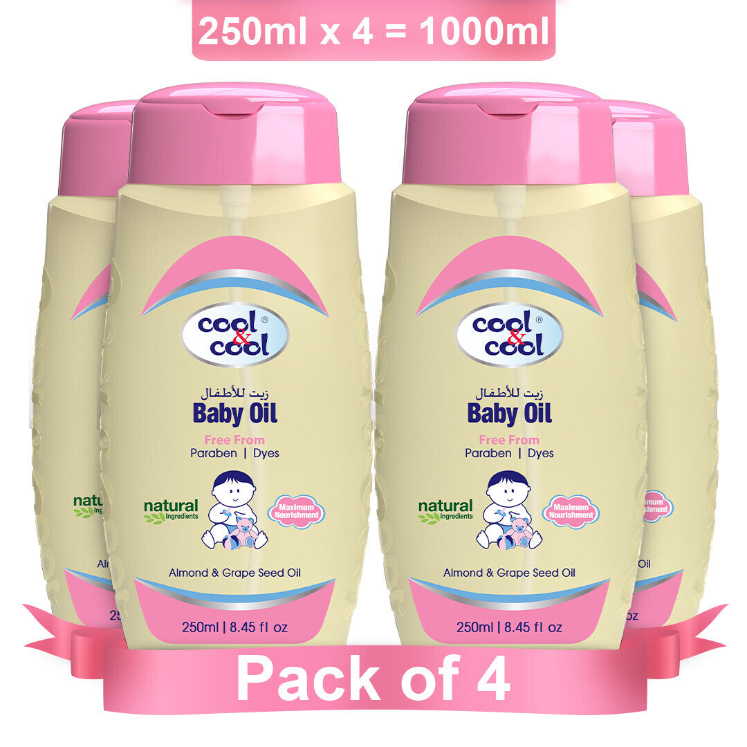 Cool & Cool Baby Oil 250ml - Pack of 4