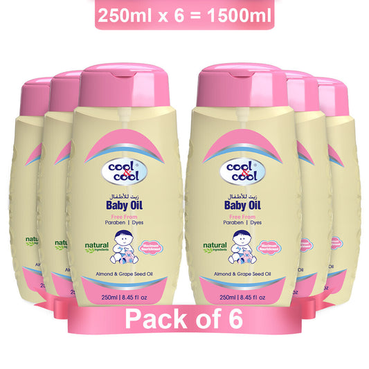 Cool & Cool Baby Oil 250ml - Pack of 6