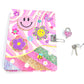 Hot Focus Groovy Flower Diary With Lock & Keys