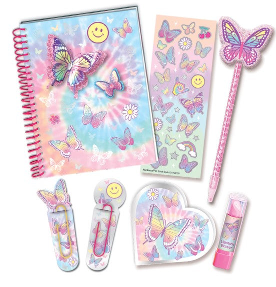 Hot Focus Tie Dye Butterfly Stylish Journal - Laadlee