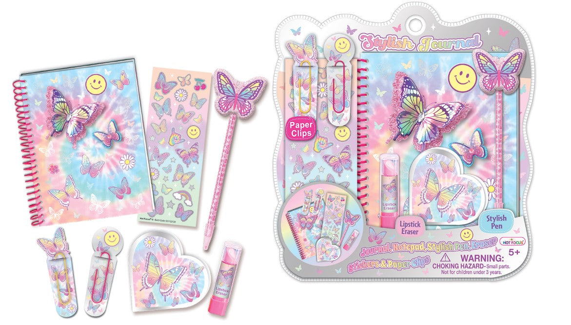 Hot Focus Tie Dye Butterfly Stylish Journal - Laadlee
