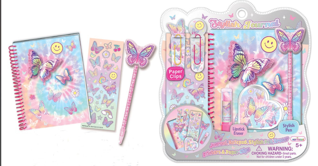 Hot Focus Tie Dye Butterfly Stylish Journal - Laadlee