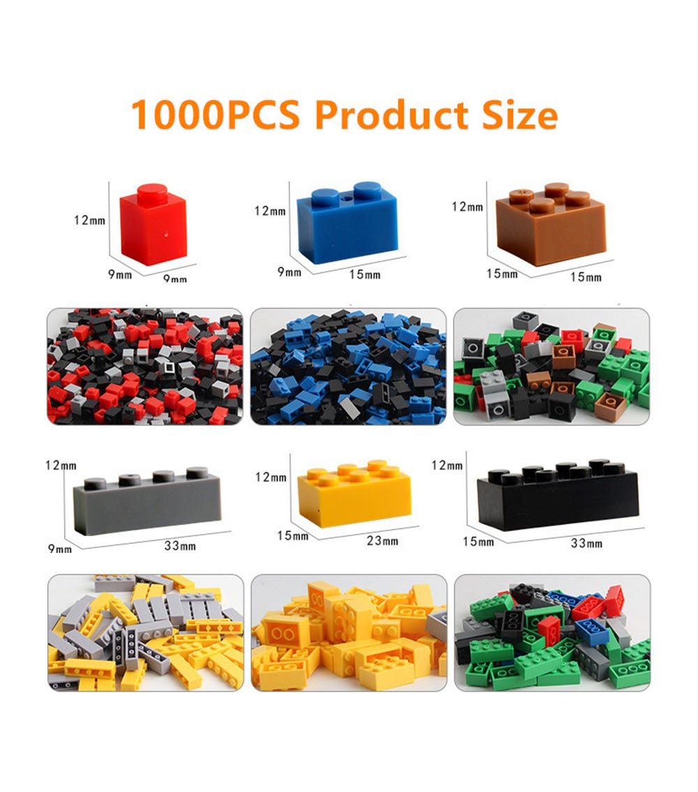 Building Blocks Megapack - 1000Pcs