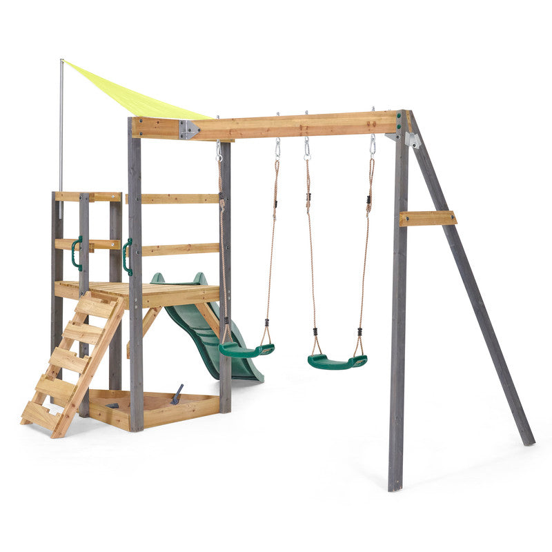 Plum Barbary Wooden Playcentre With Swing And Slide - Laadlee