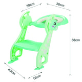 Pikkaboo EasyGo+ Potty Training Seat with Step Ladder - Green Giraffe