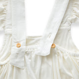 Anvi Baby Bamboo Ruffle Romper - White