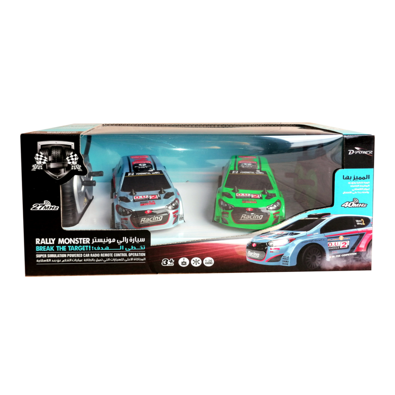 D Power - Rally Monster | Radio Remote Control Car - Black - Laadlee