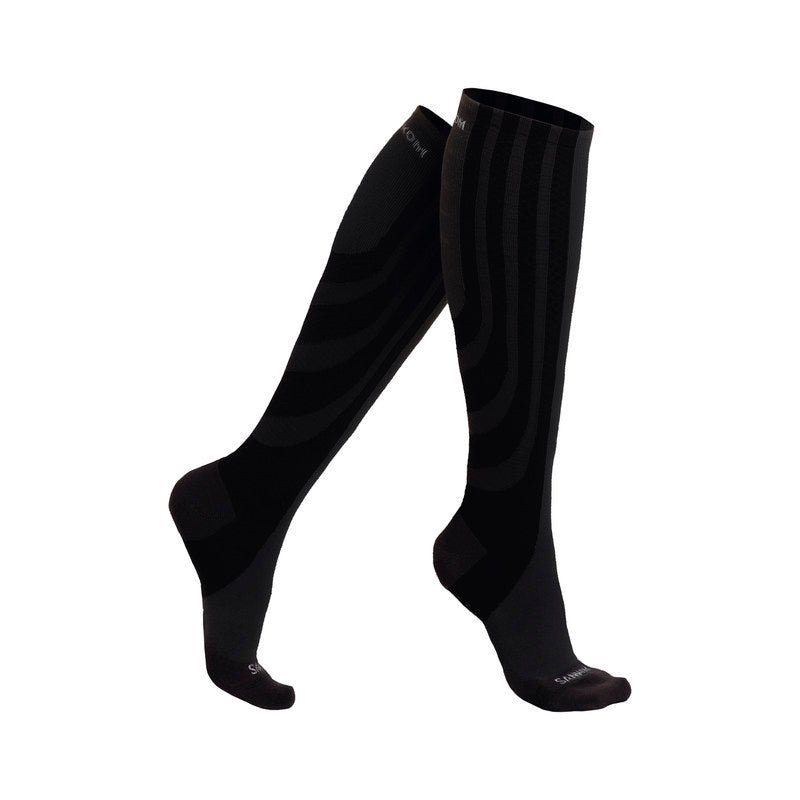 Sankom - Patent Active Compression Socks - Black - Laadlee