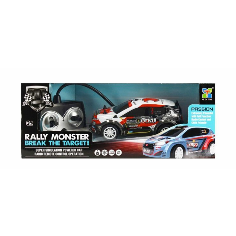 D Power - Rally Monster | Radio Remote Control Car - White - Laadlee