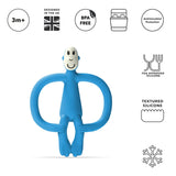 Matchstick Monkey Teether No Tail - Blue