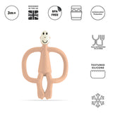 Matchstick Monkey Original Teether - Peach