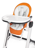 Peg Perego Siesta Follow Me Multifunction Ultra Compact High Chair - Arancia/ Orange