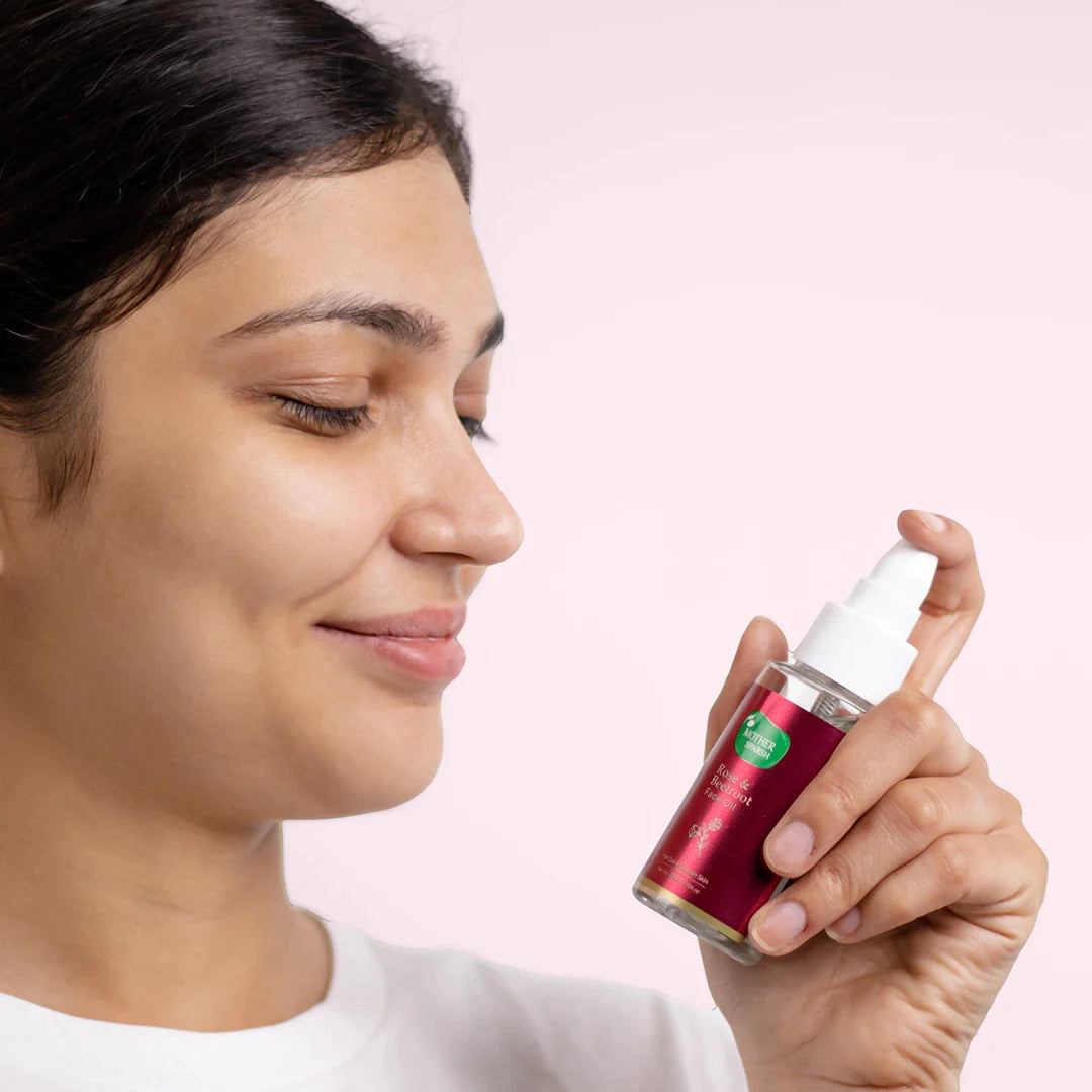 Mother Sparsh Rose & Beetroot Face Oil - 50ml - Laadlee