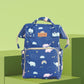 Polka Tots Diaper Bag - Blue Elephant