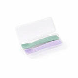 2angels-silicone-baby-spoons-2pcs-with-travel-case-starry-summer-leaf-purple-1