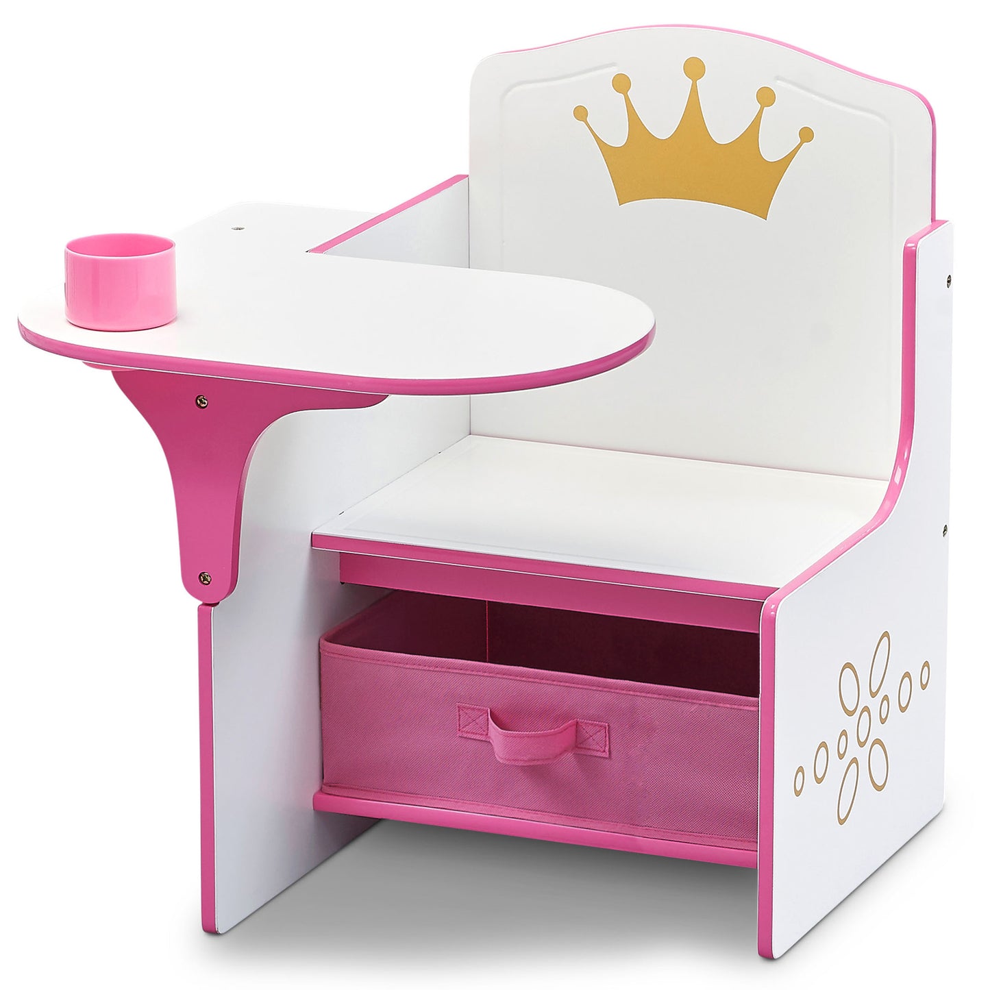 Delta Children Princess Crown Chair Desk With Storage Bin