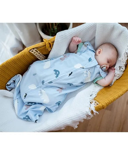 Tickle Tickle Organic Cotton Sleeping Bag | 78Cm - Snuggly SnowFluffs - Laadlee