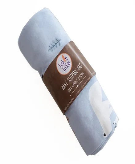 Tickle Tickle Organic Cotton Sleeping Bag | 78Cm - Snuggly SnowFluffs - Laadlee