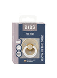 BIBS Colour Latex Size 1 Pacifier - Vanilla GLOW