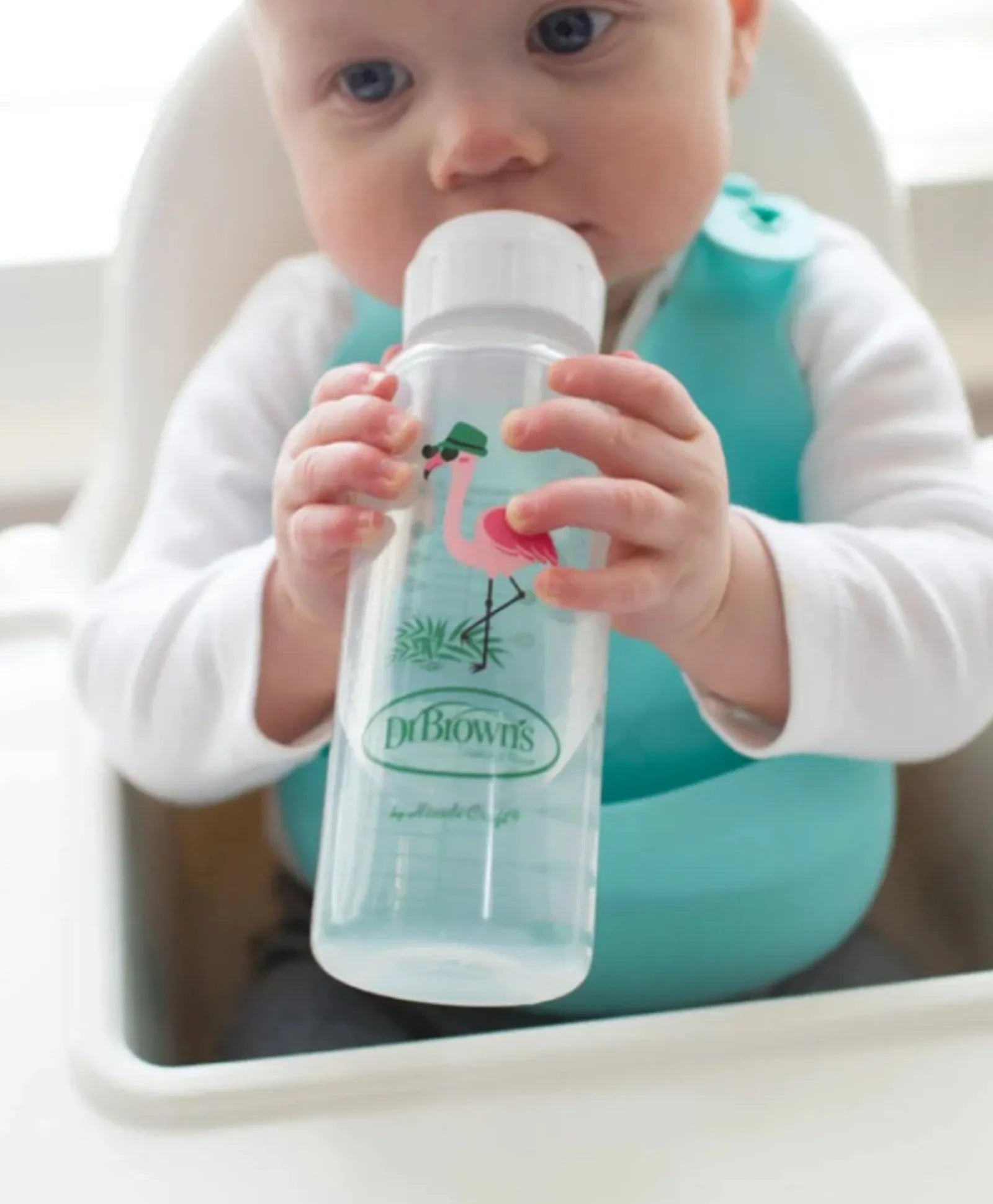 Dr. Brown's PP Narrow Sippy Spout Bottle - Flamingo - 250ml - Laadlee