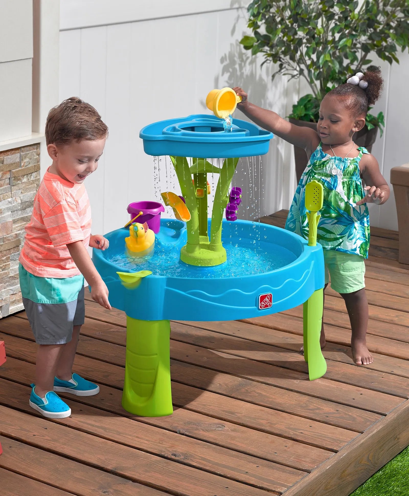 Step2 Summer Showers Splash Tower Water Table - Laadlee